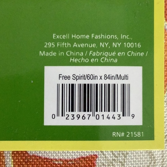 Excell Home Fashions Multicolor Indoor/Outdoor Tablecloth - Picture 7 of 7